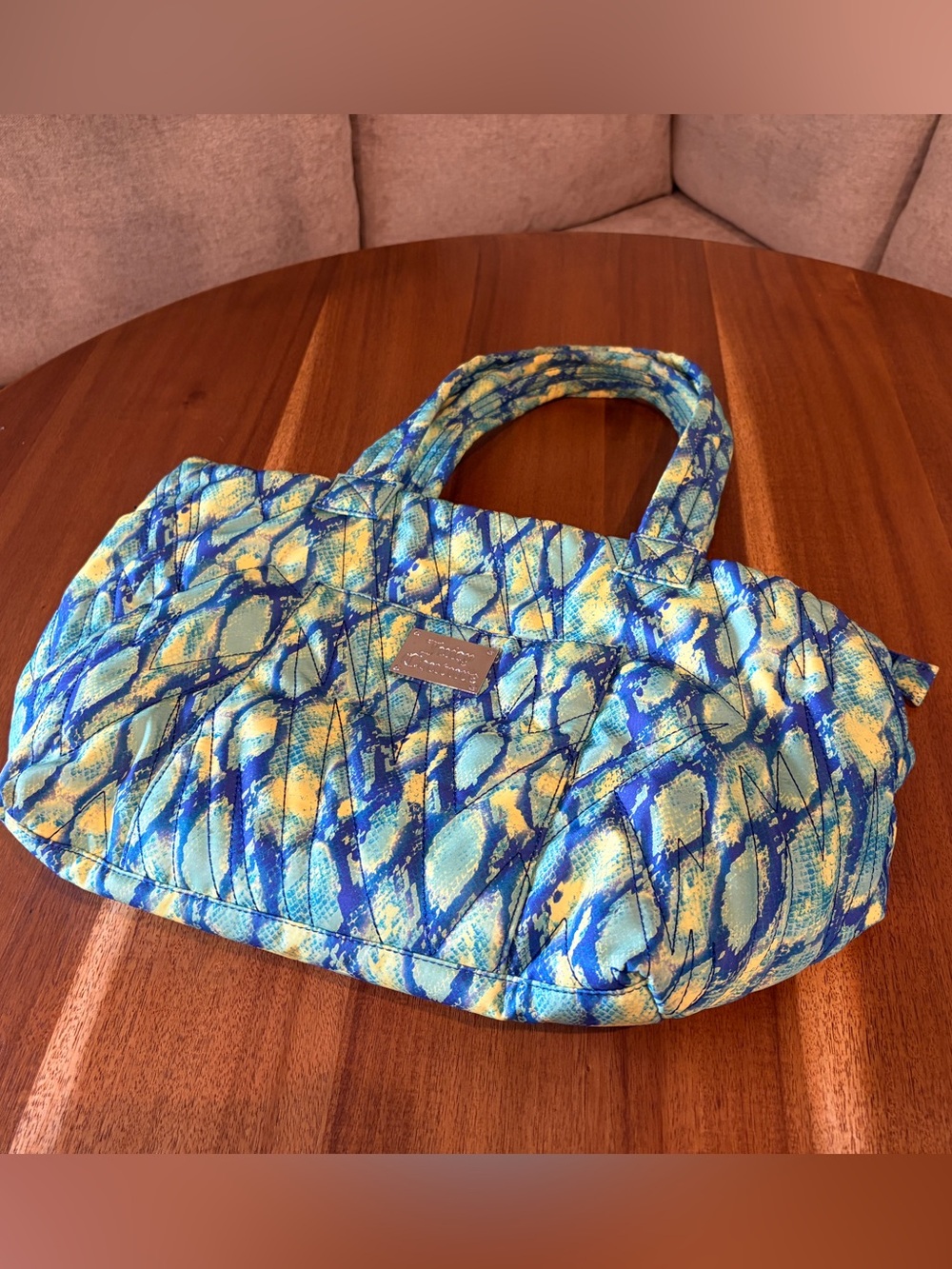 Juicy Couture Snakeskin Print Beach Bag